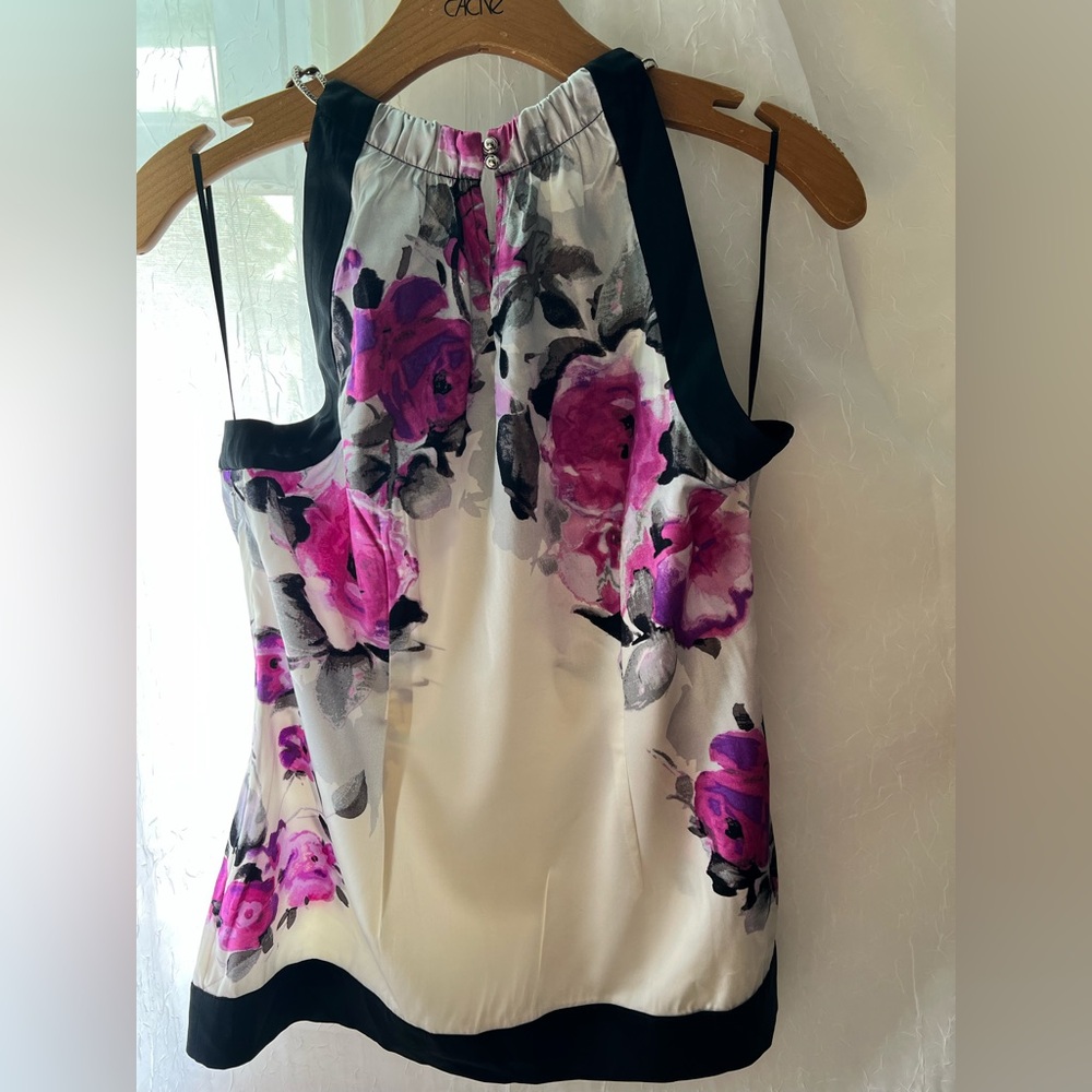 Cache Pink Floral Halter Blouse